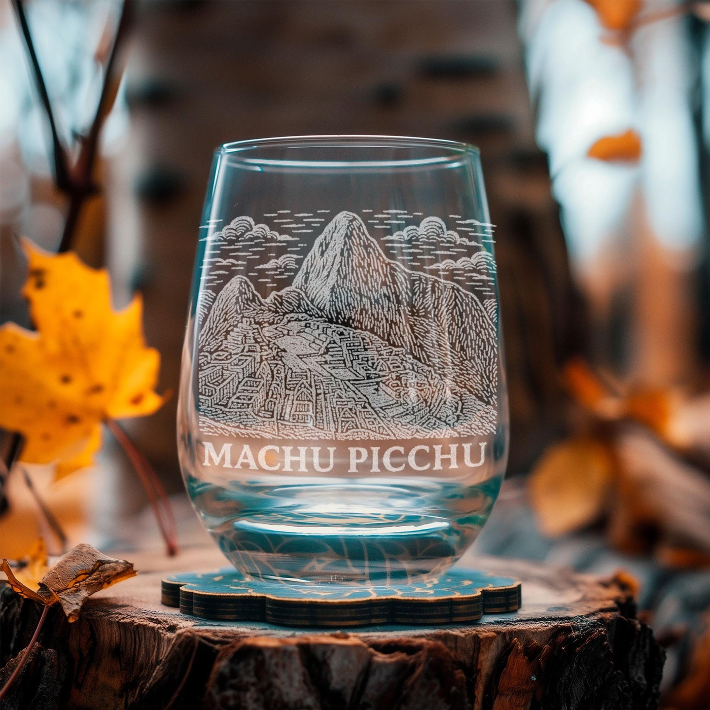 Machu Picchu Peru Glass