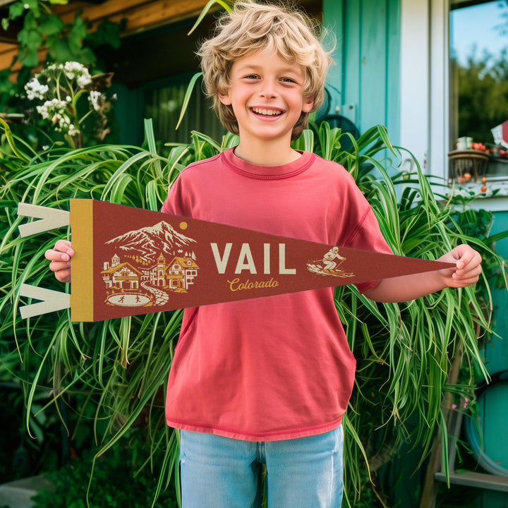 Vail Colorado Felt Pennant