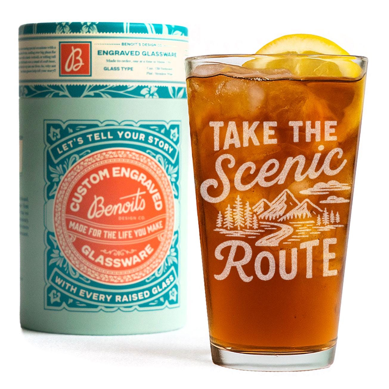 Take the Scenic Route Glass