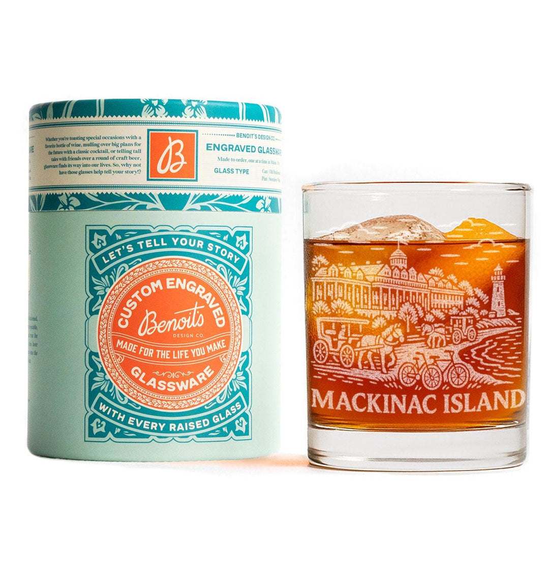 Mackinac Island Michigan Glasses