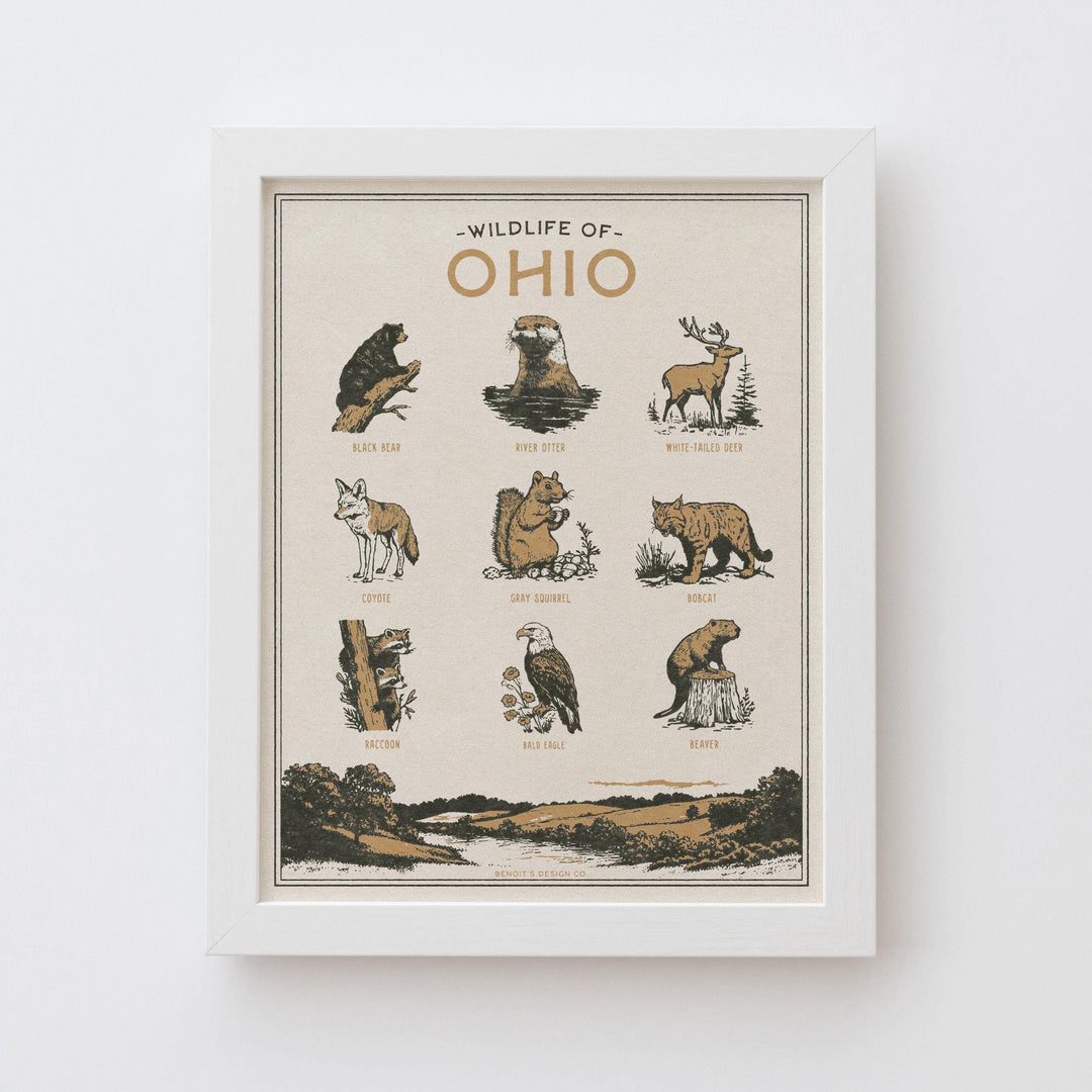 Ohio Wildlife Print