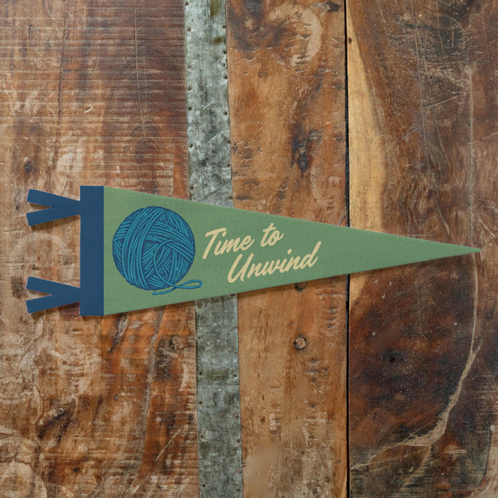 Time to Unwind Felt Pennant