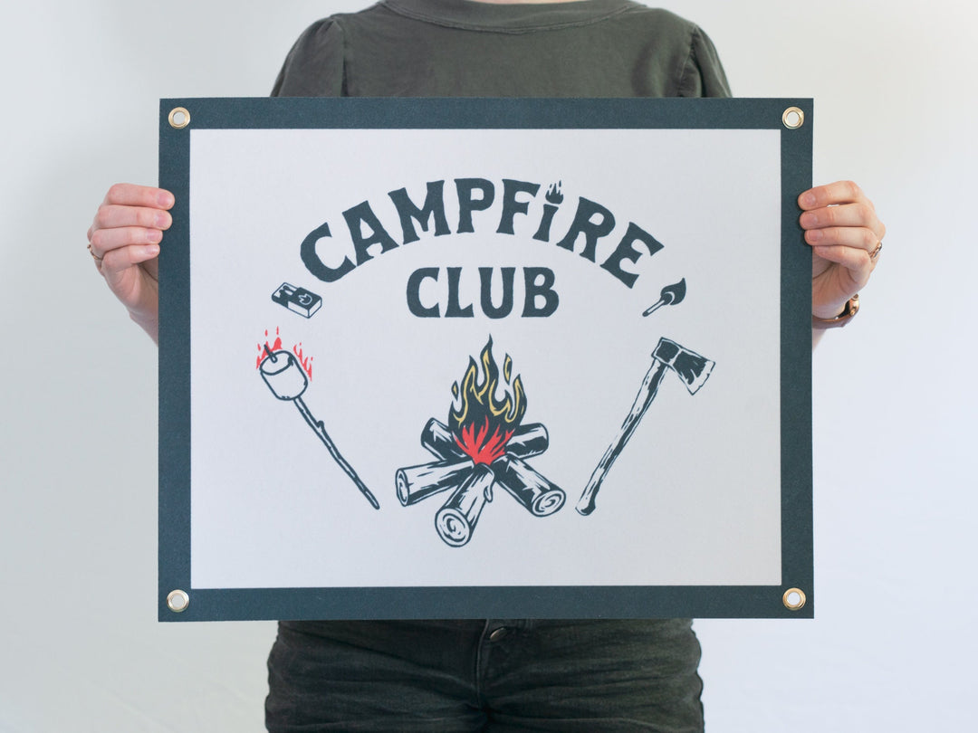 Campfire Club Felt Poster Banner