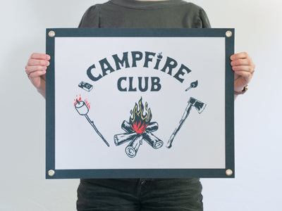 Campfire Club Felt Poster Banner