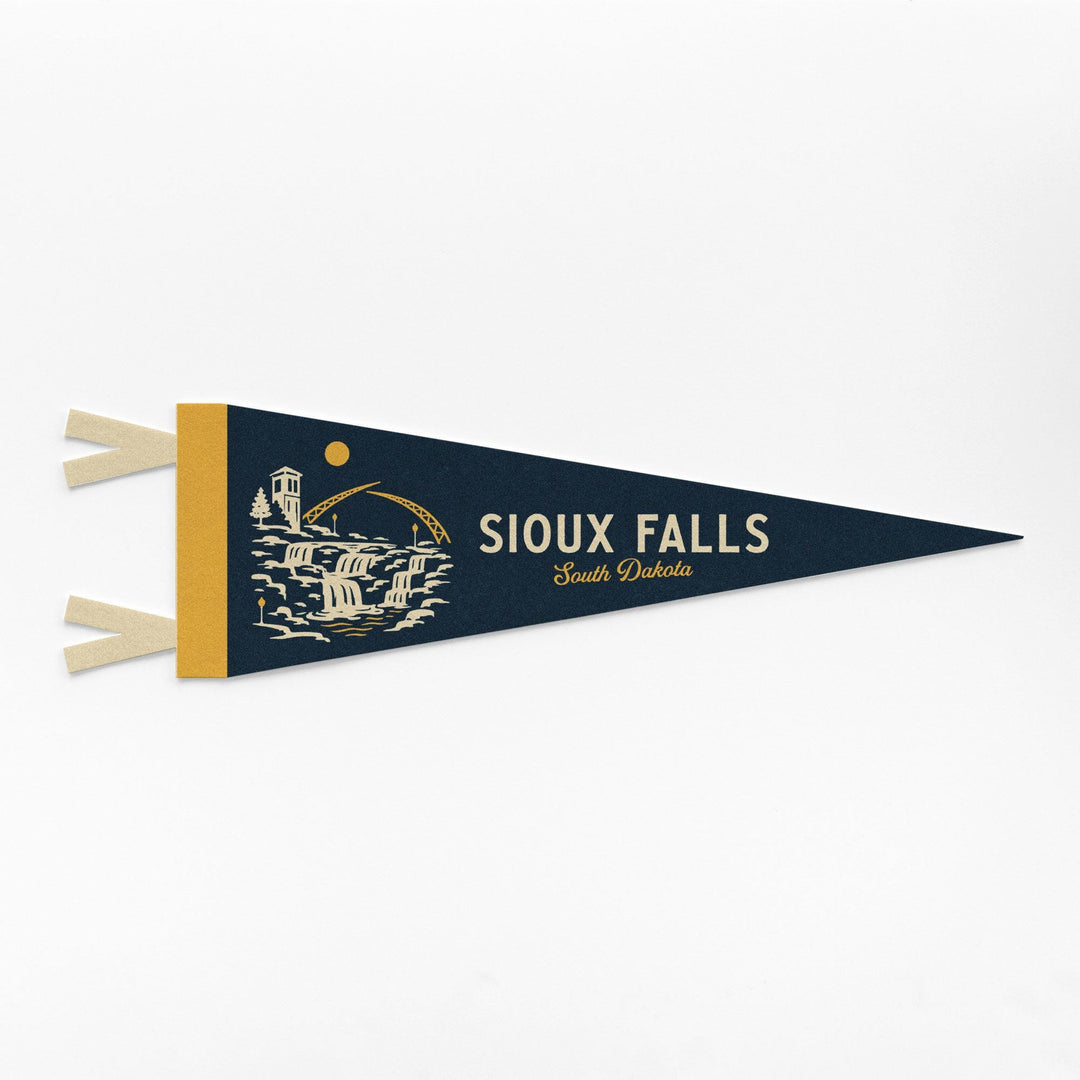 Sioux Falls South Dakota Felt Pennant