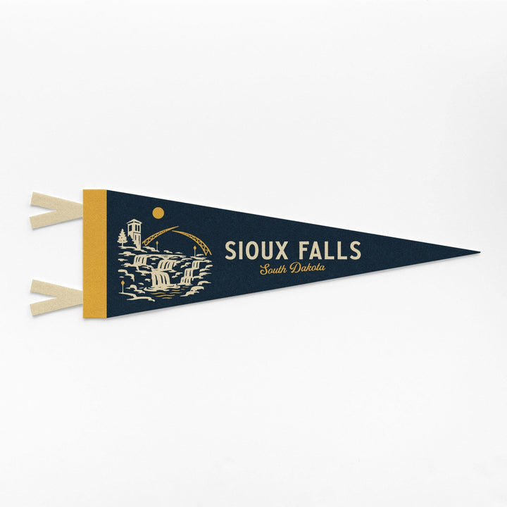 Sioux Falls South Dakota Felt Pennant