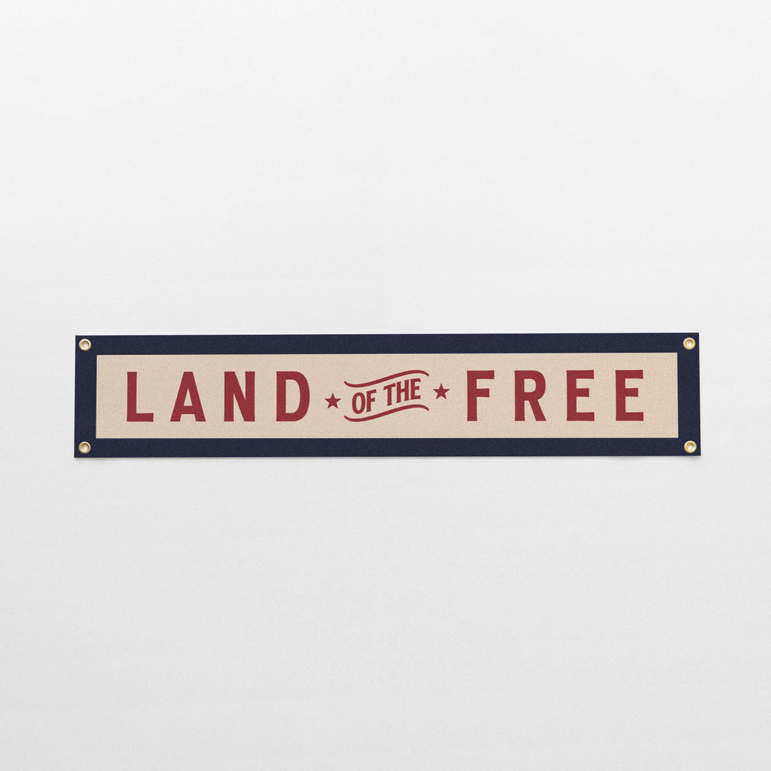 Land of the Free Felt Banner