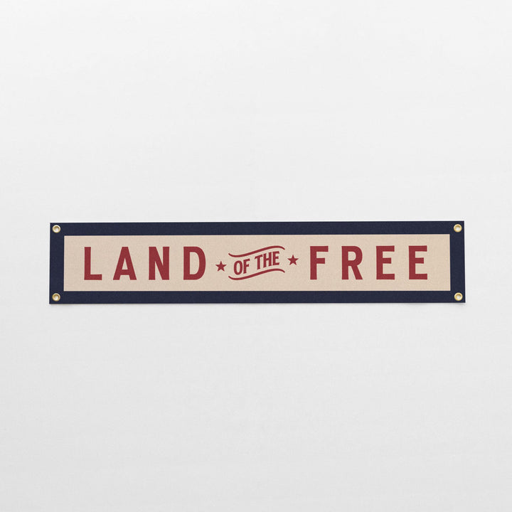 Land of the Free Felt Banner