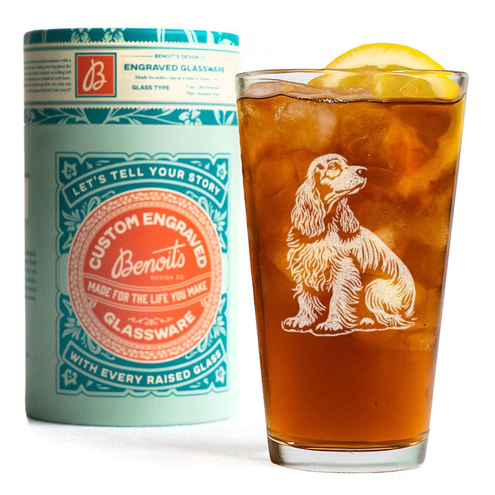 Cocker Spaniel Customizable Dog Glasses