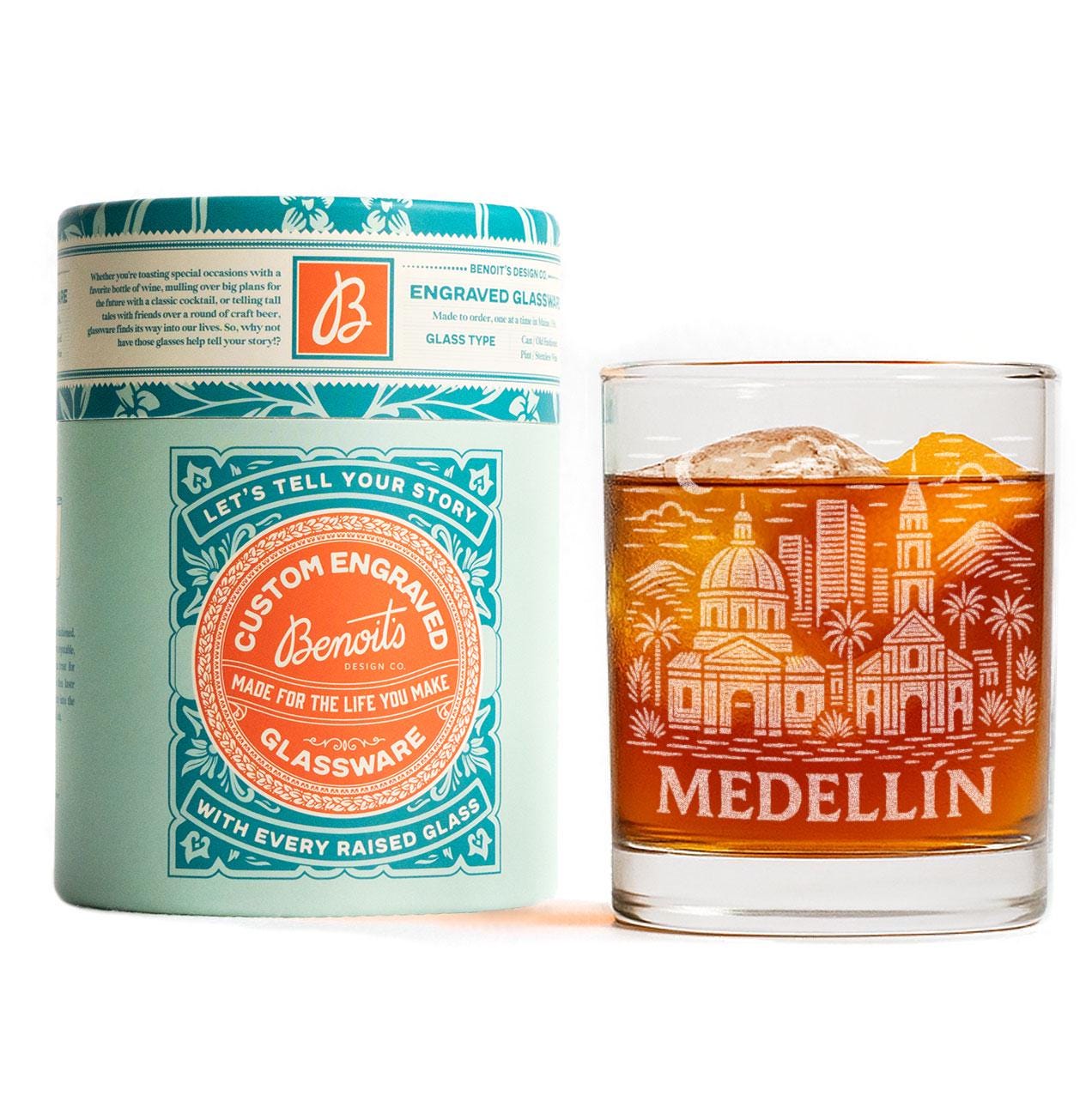 Medellín Colombia Glass