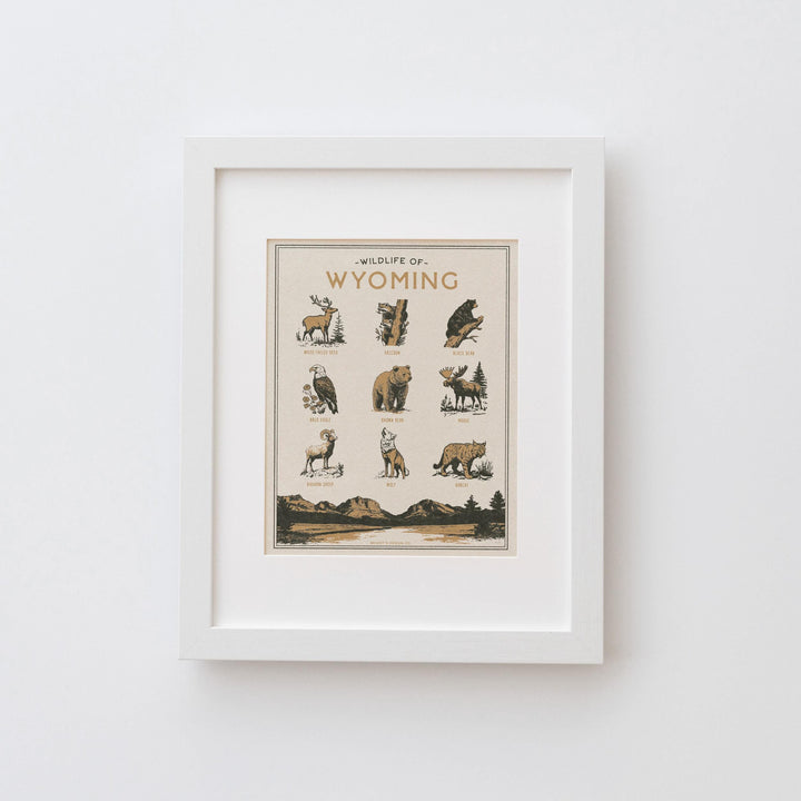 Wyoming Wildlife Print