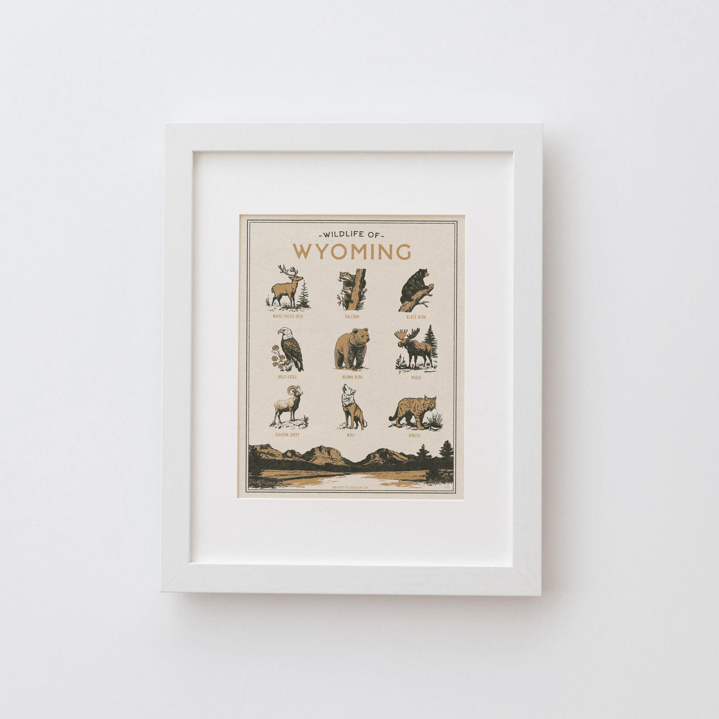 Wyoming Wildlife Print