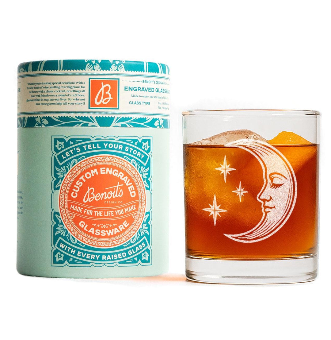 Vintage Sun &amp; Moon Face Glasses (Set of 2)