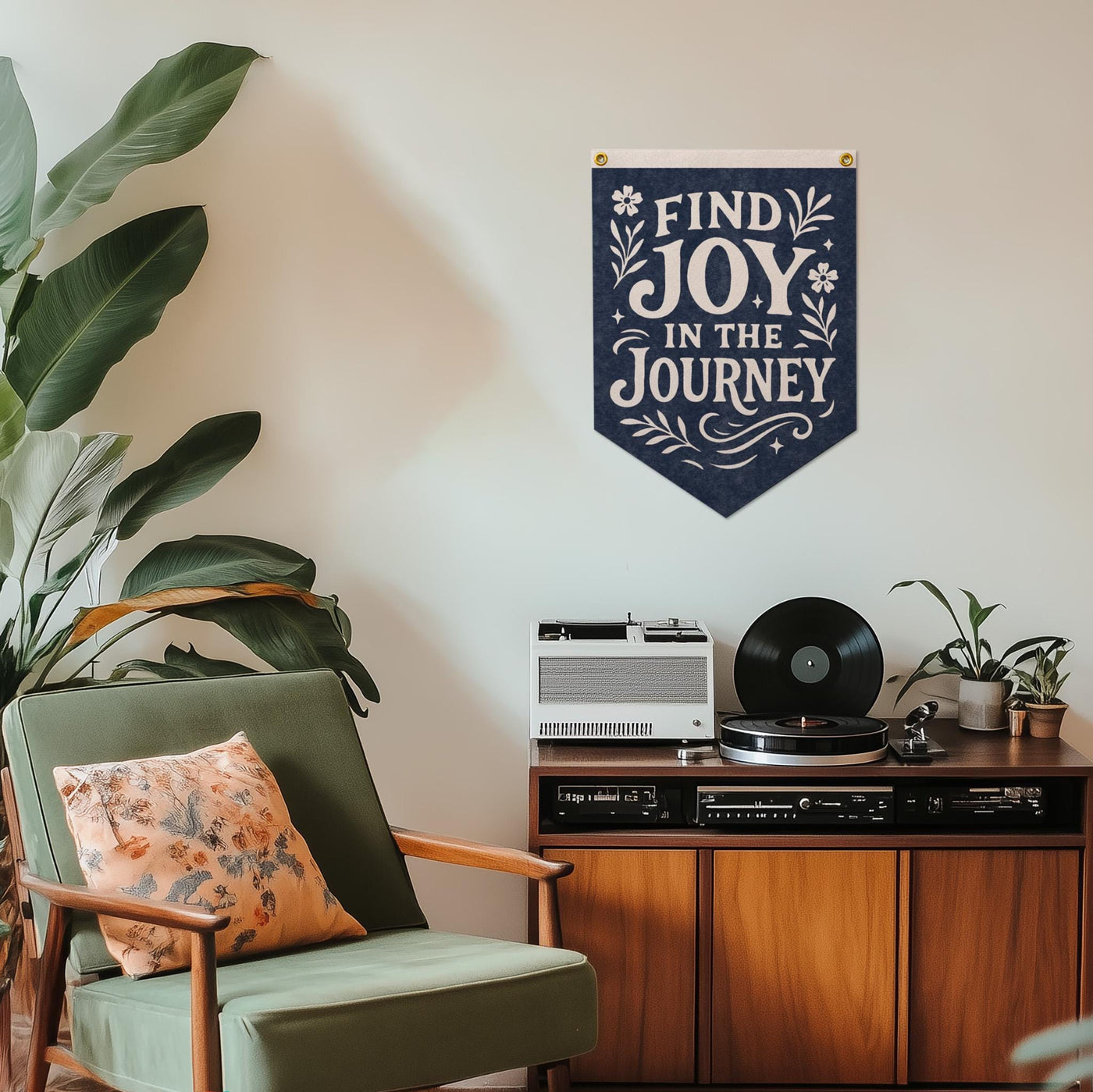 Joy In The Journey Felt Camp Flag