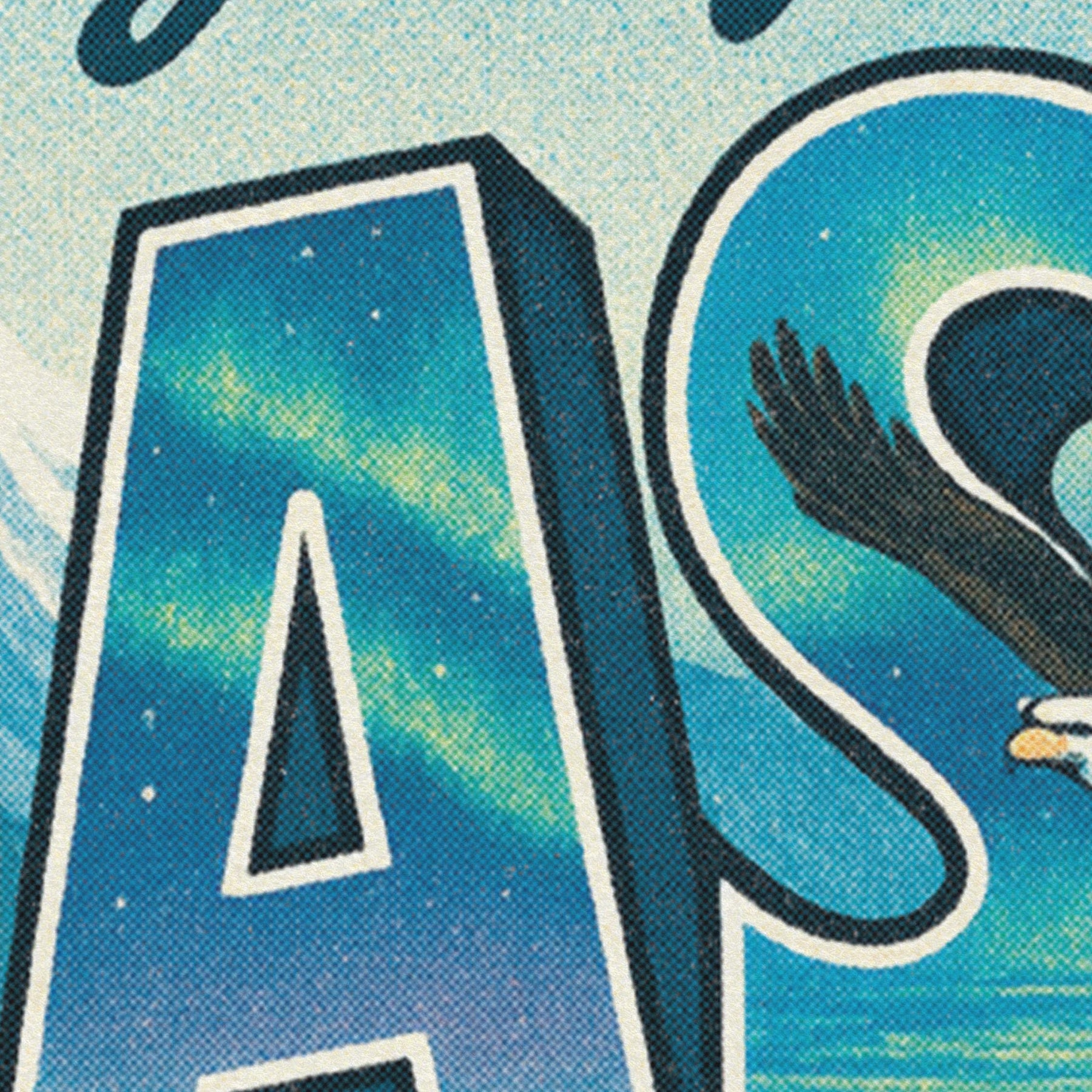 Alaska Felt Banner | Retro Greetings From Travel Postcard Wall Art ...