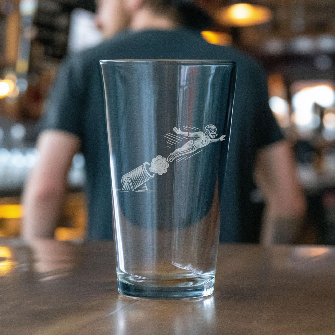 Human Cannonball Glasses