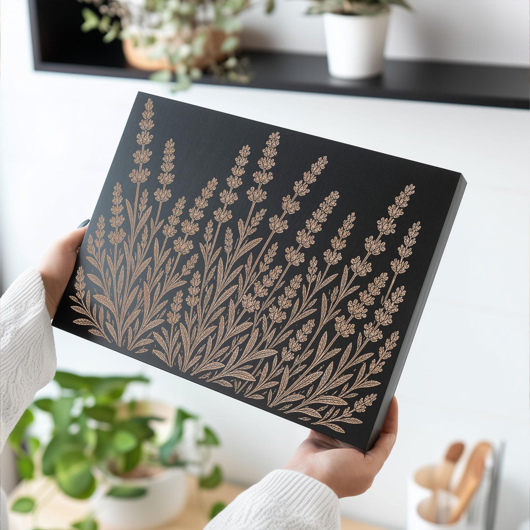 Lavender Engraved Birch Art Panel