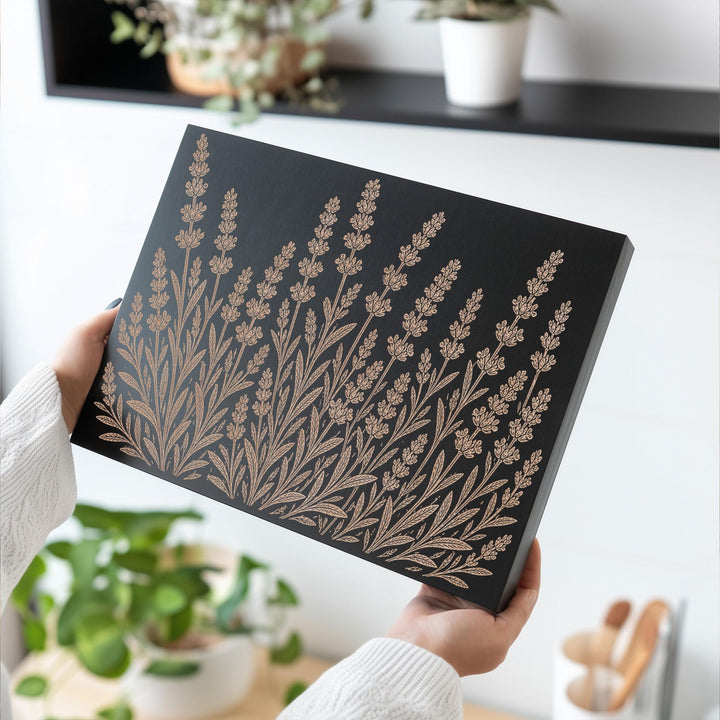 Lavender Engraved Birch Art Panel