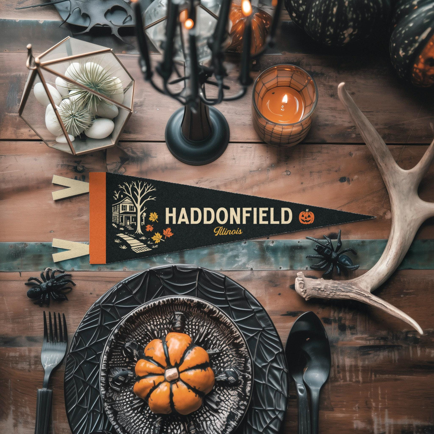 Haddonfield, Illinois Felt Pennant