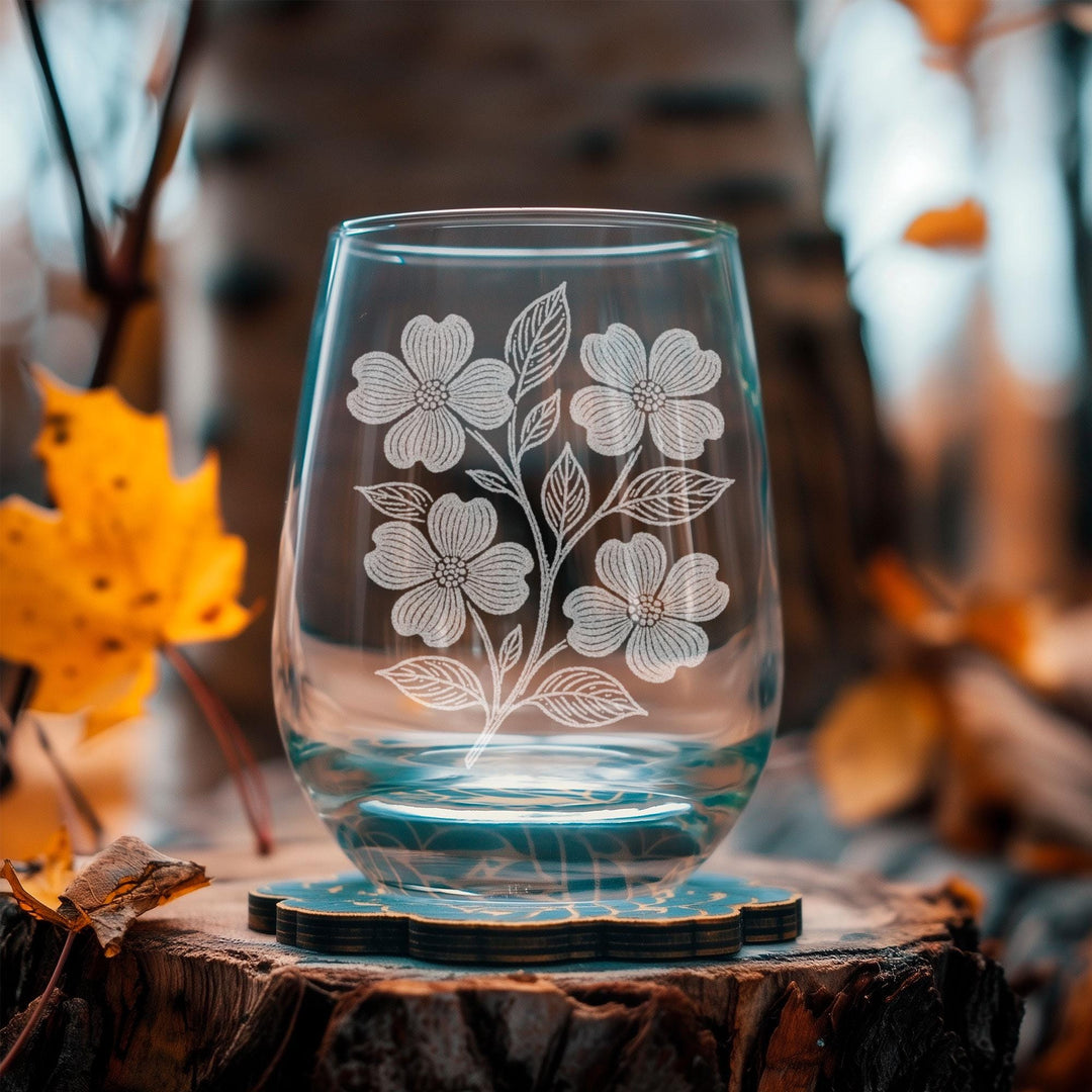 Dogwood Flower Glasses