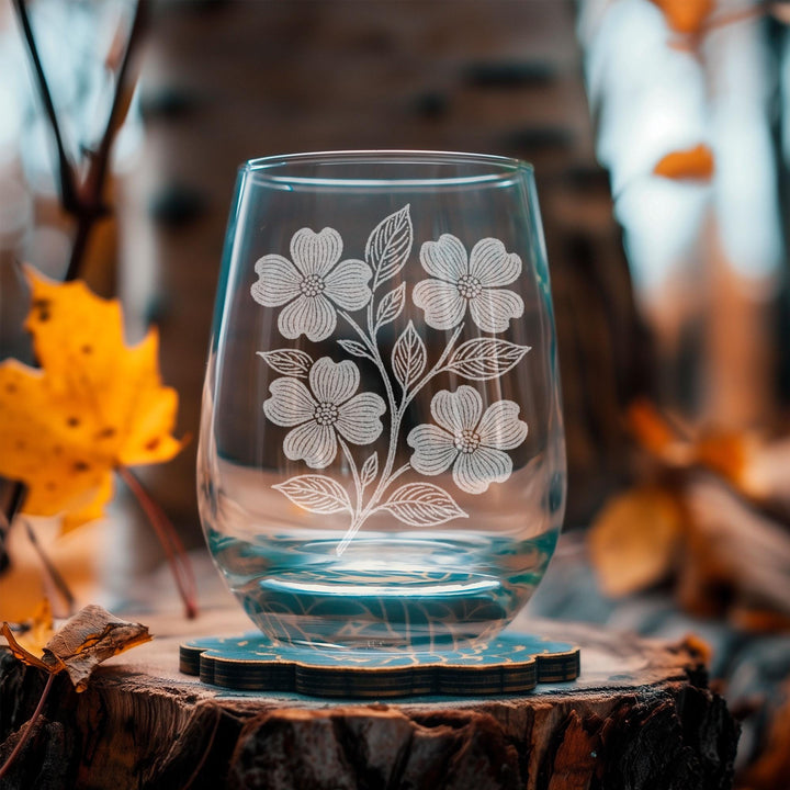 Dogwood Flower Glasses