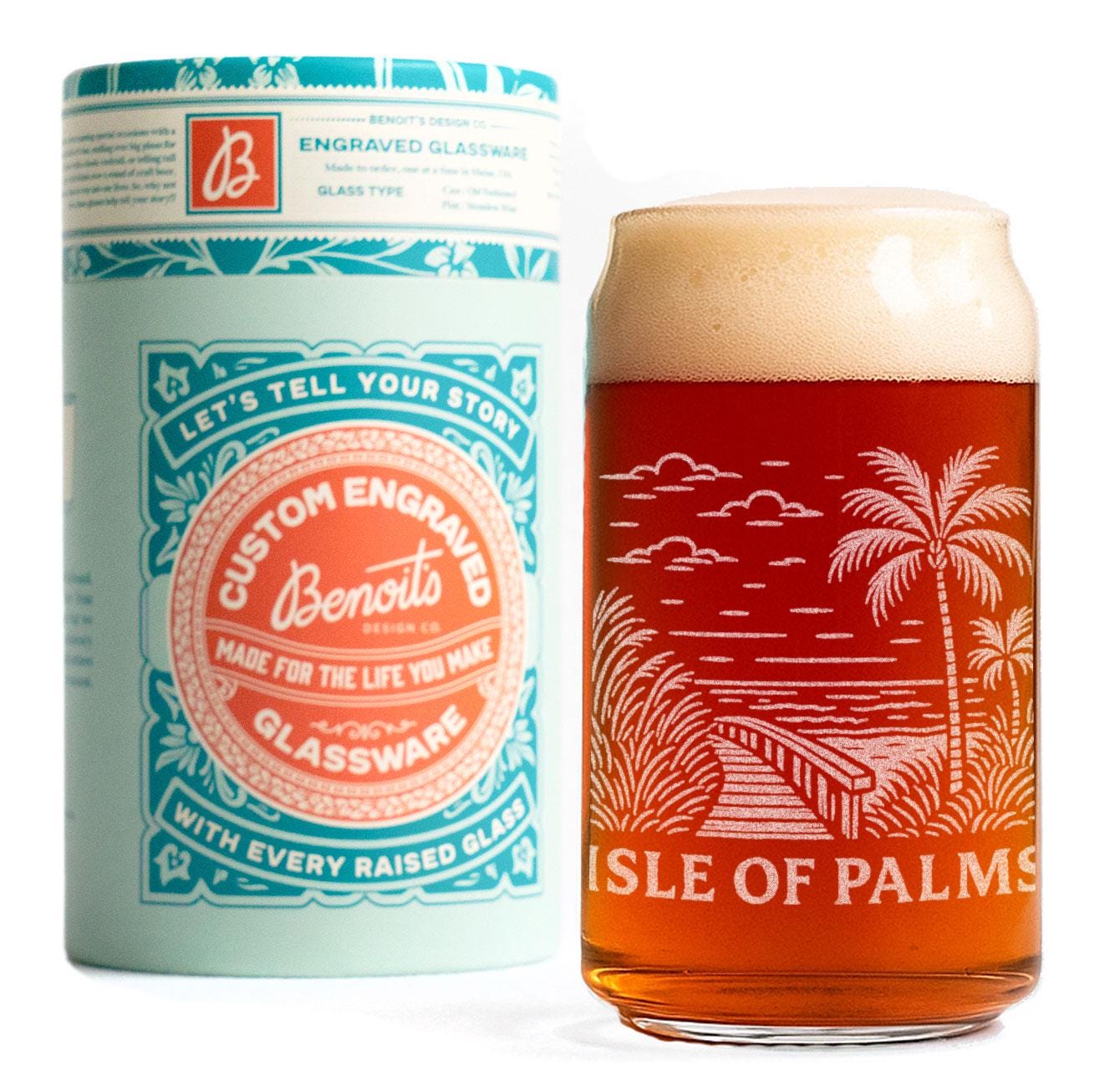 Isle of Palms South Carolina Glass