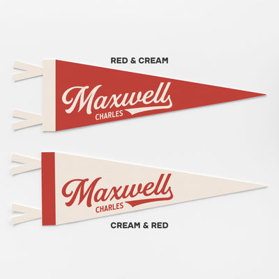 Custom Classic Name Felt Pennant