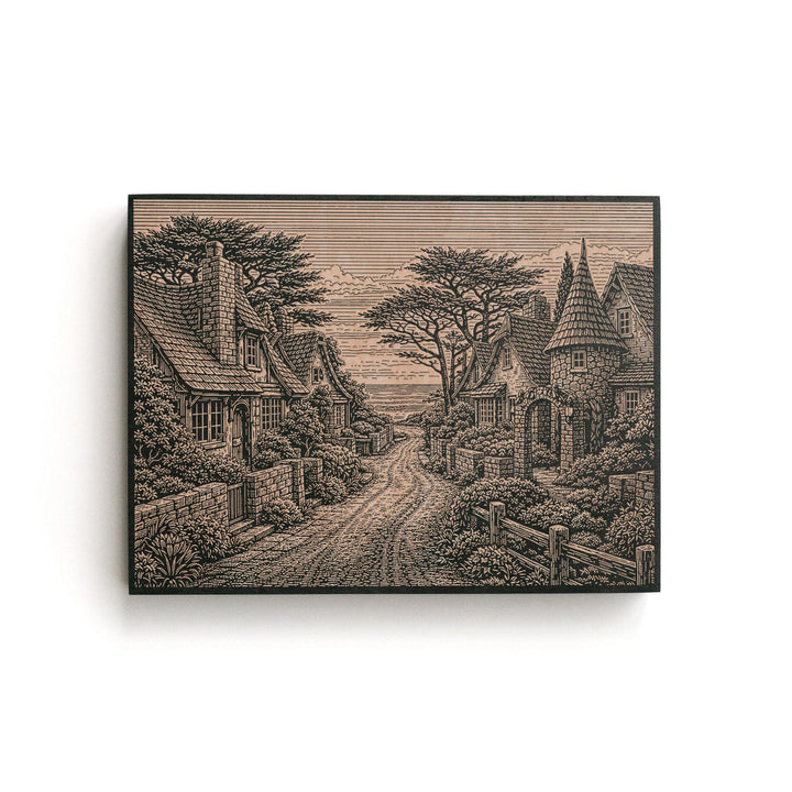 Carmel by the Sea Engraved Birch Art Panel