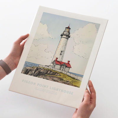 Pigeon Point Lighthouse California Wall Art Print