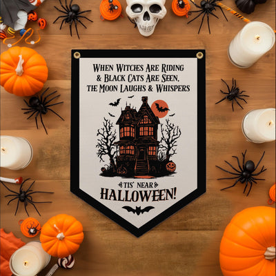 Tis' Near Halloween Camp Flag