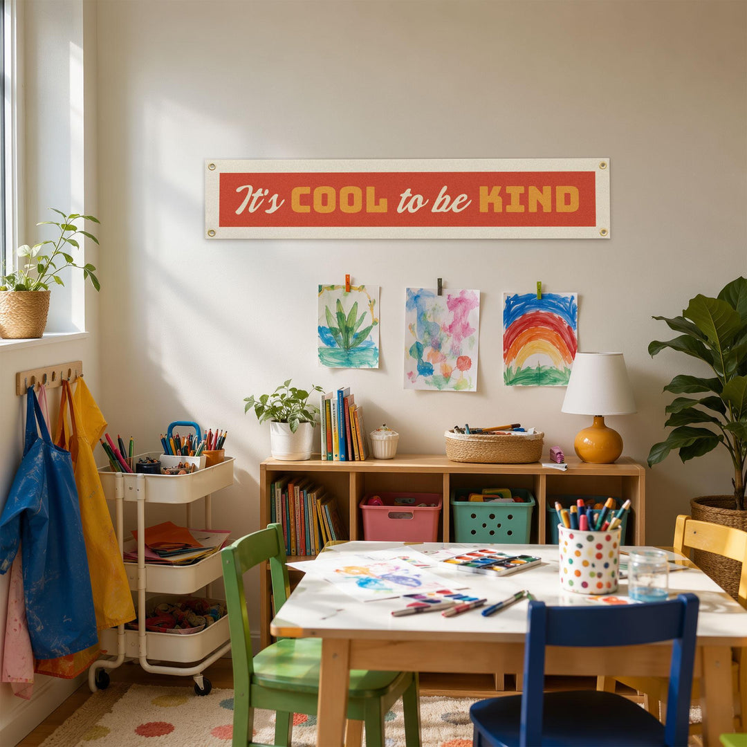 It’s Cool to Be Kind Felt Banner