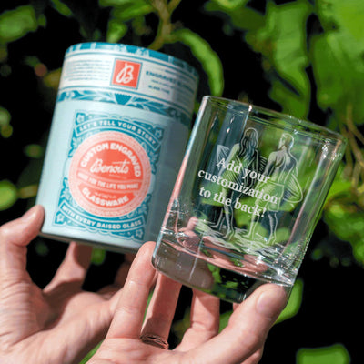 Surfer Couple Glasses