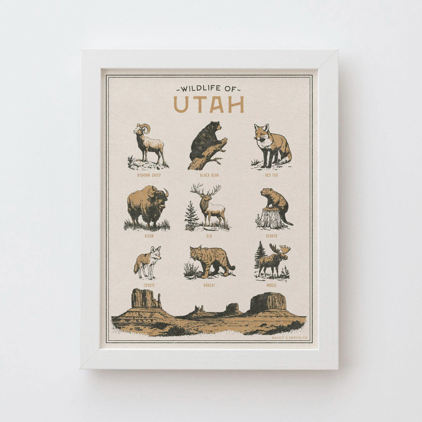Utah Wildlife Print