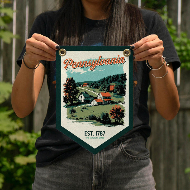 Pennsylvania Felt Camp Flag