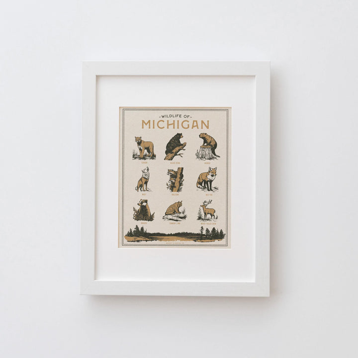 Michigan Wildlife Print