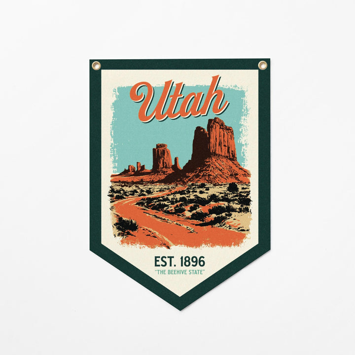 Utah Felt Camp Flag