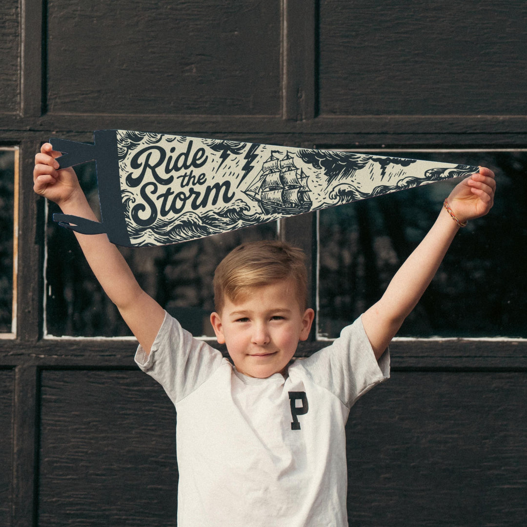 Ride the Storm Felt Pennant