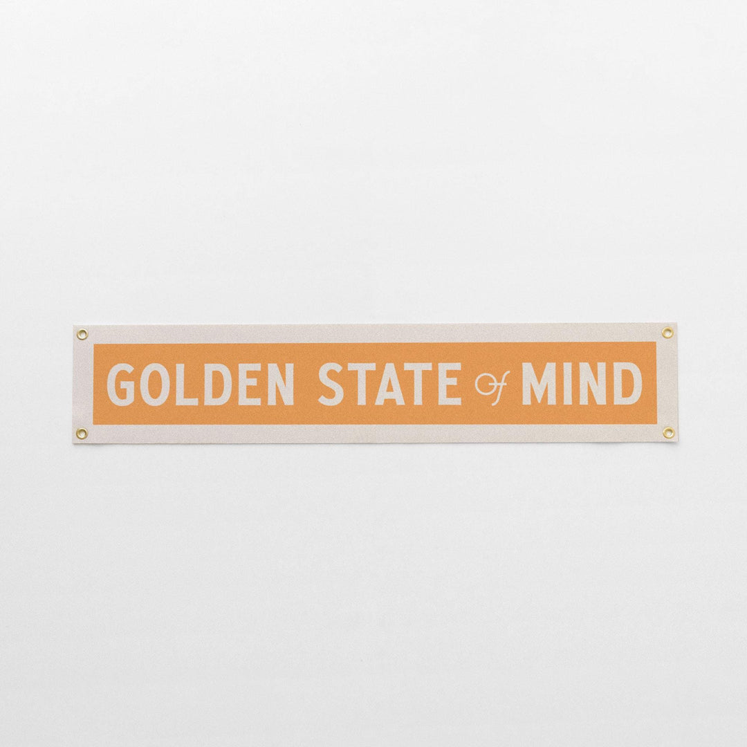 Golden State of Mind Felt Sign Banner