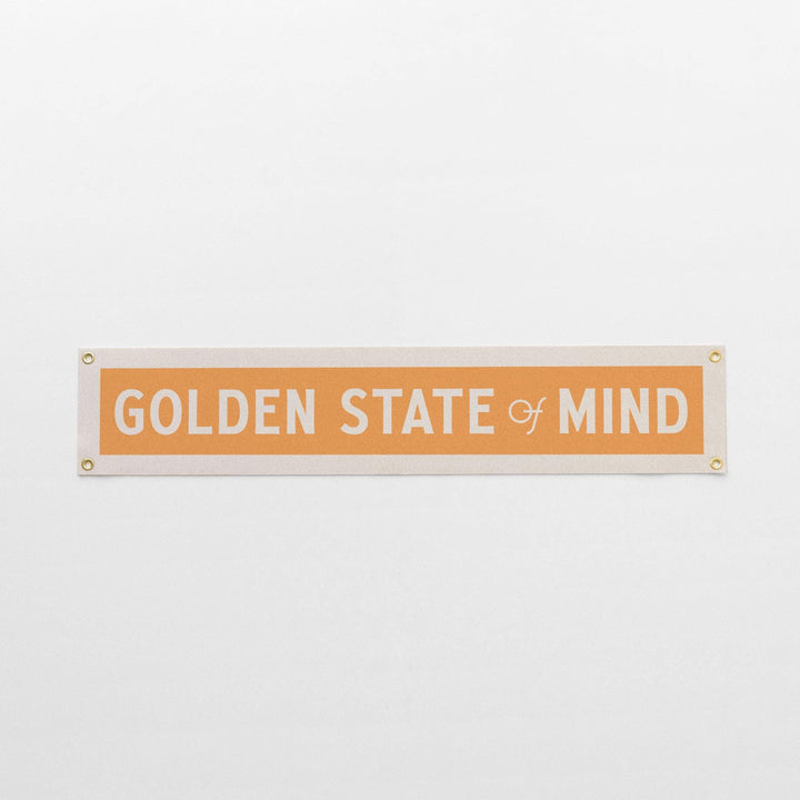 Golden State of Mind Felt Sign Banner