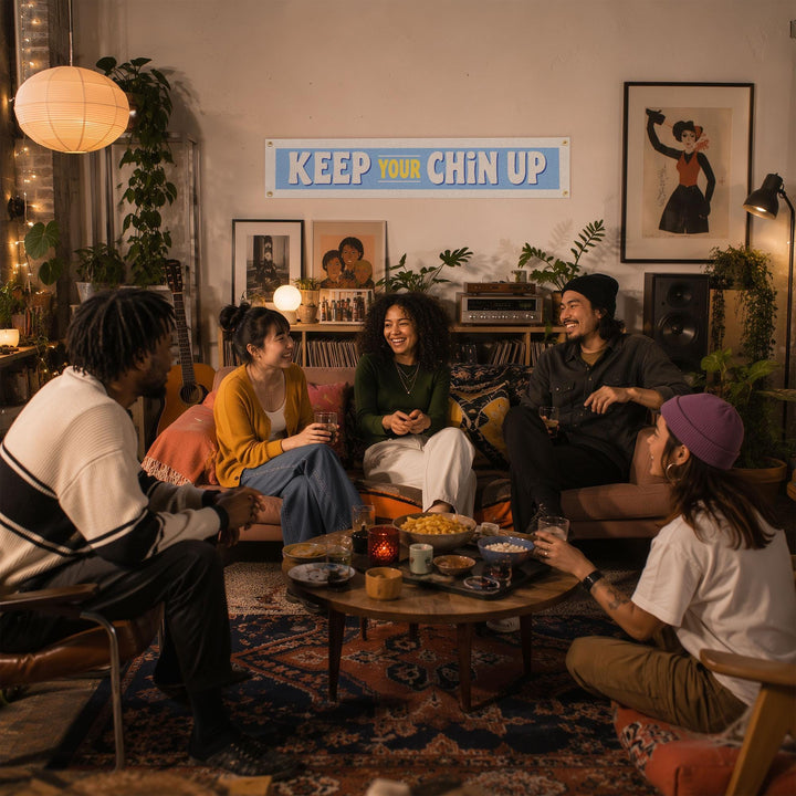 Keep Your Chin Up Felt Banner