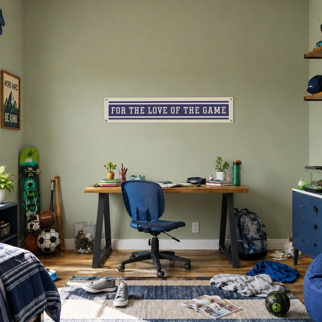 For the Love of the Game Felt Banner