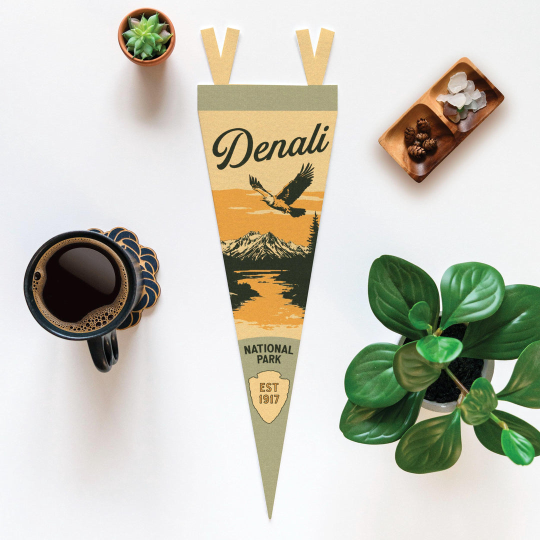 Denali National Park Felt Pennant