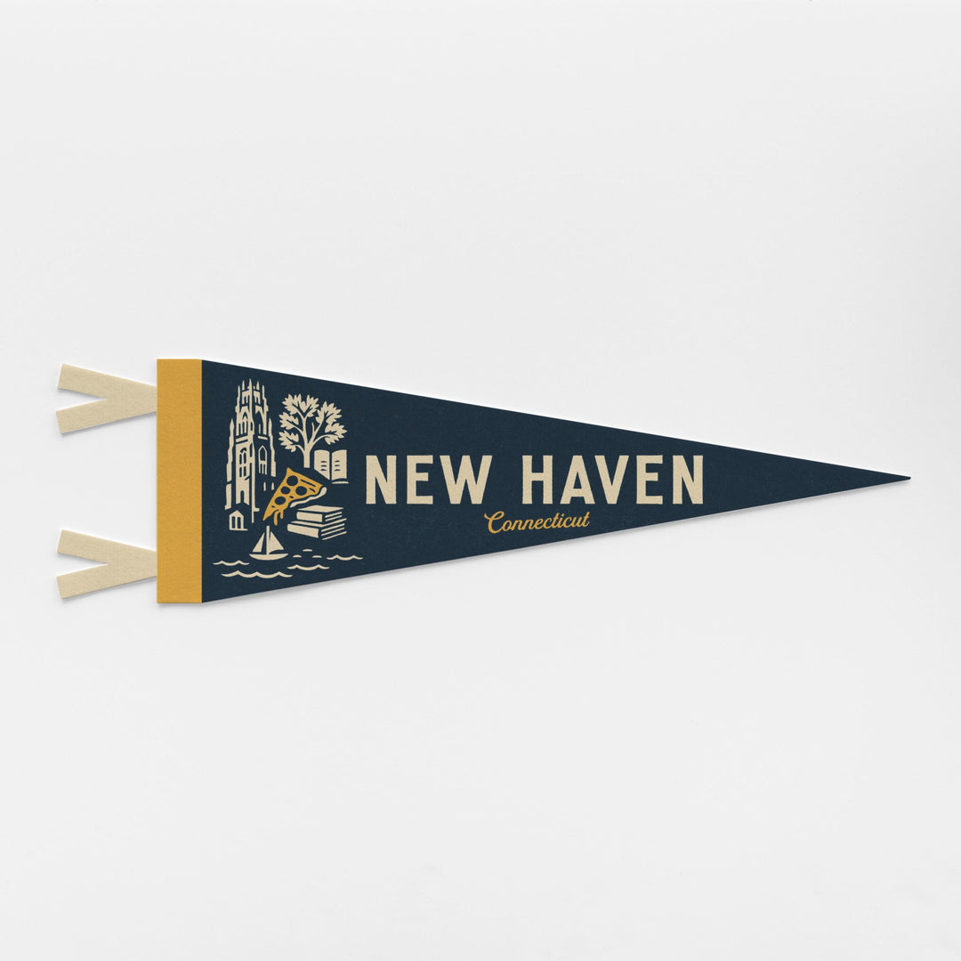 New Haven Connecticut Felt Pennant