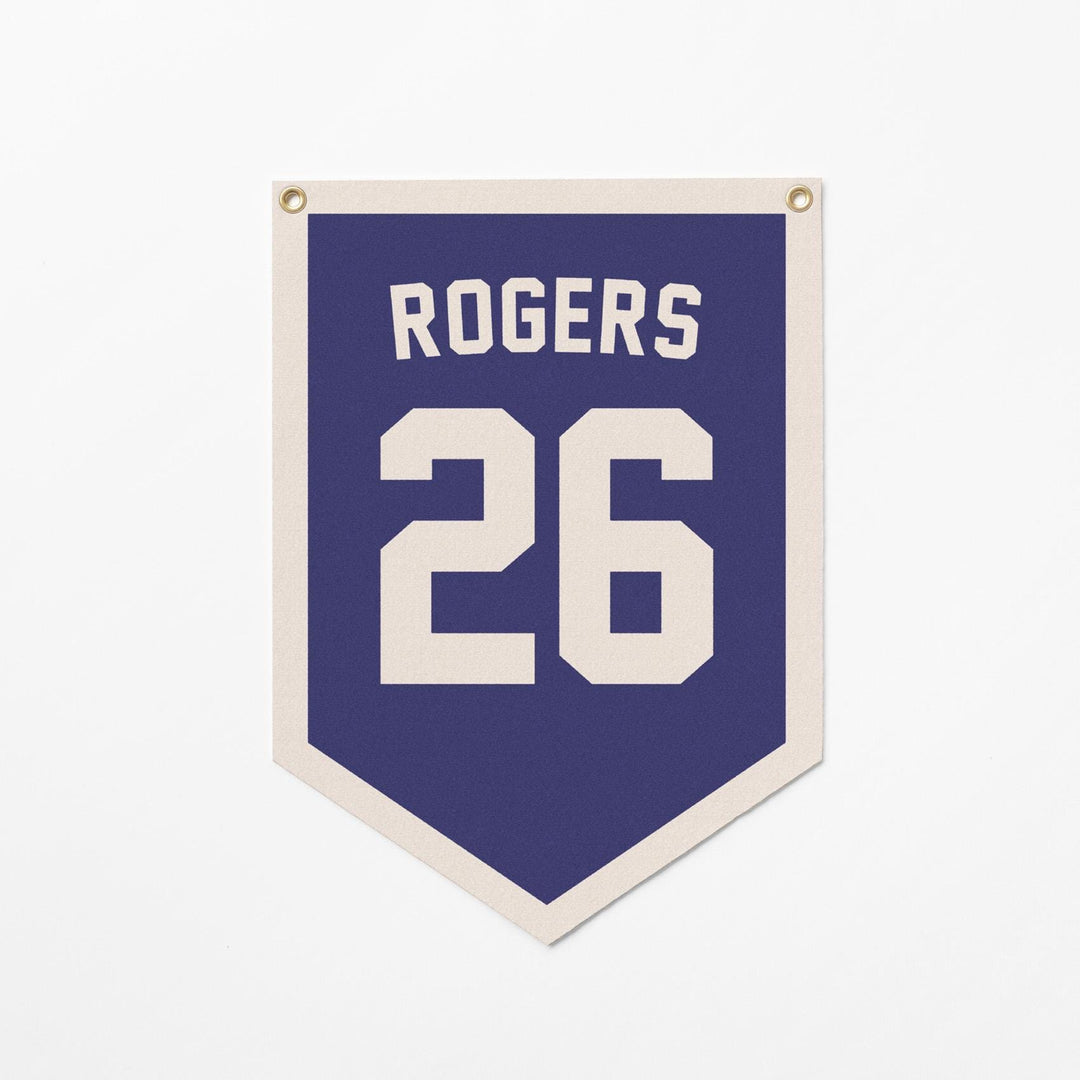 Custom Sports Jersey Style Felt Camp Banner
