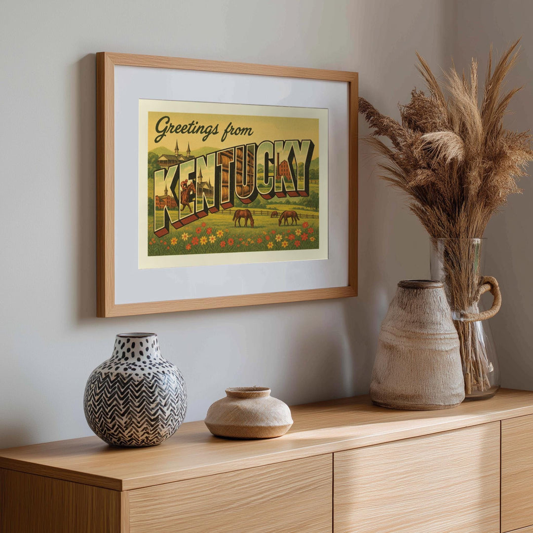 Kentucky Postcard Art Print