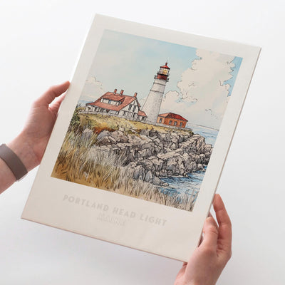 Portland Head Light Wall Art Print