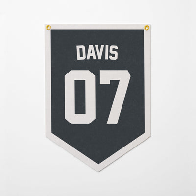 Custom Sports Jersey Style Felt Camp Banner