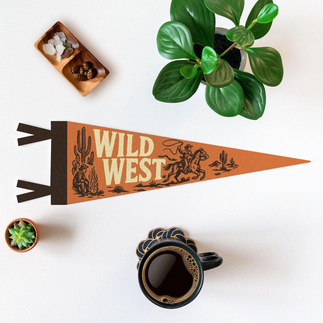 Wild West Felt Pennant