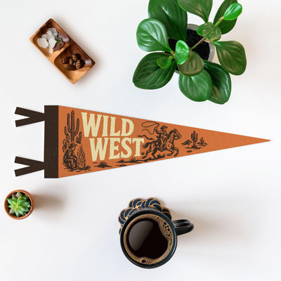 Wild West Felt Pennant