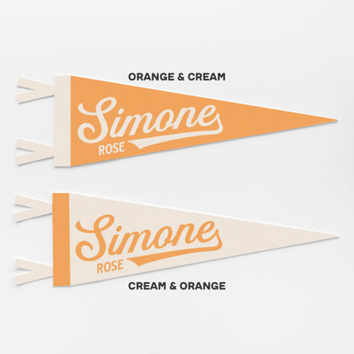 Custom Classic Name Felt Pennant